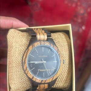 Two-Tone Wooden Watch